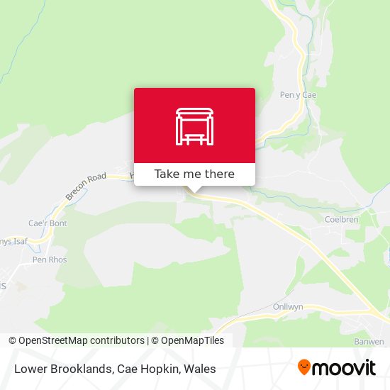 Lower Brooklands, Cae Hopkin map