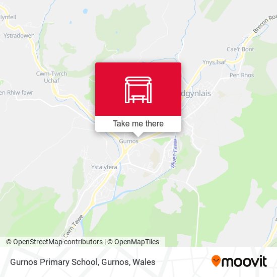 Gurnos Primary School, Gurnos map