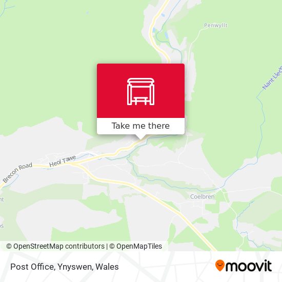 Post Office, Ynyswen map