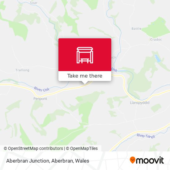 Aberbran Junction, Aberbran map