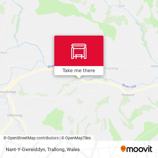 Nant-Y-Gwreiddyn, Trallong map