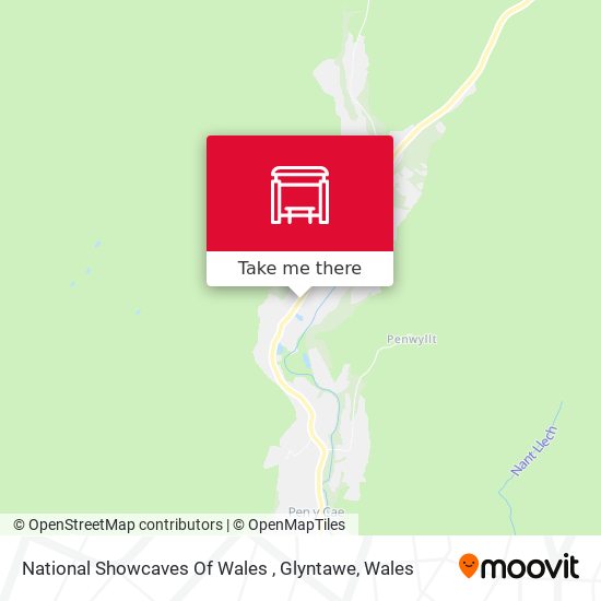 National Showcaves Of Wales , Glyntawe map