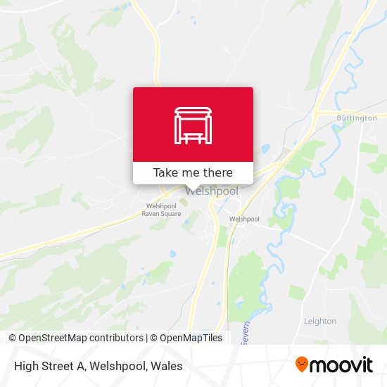 High Street A, Welshpool map