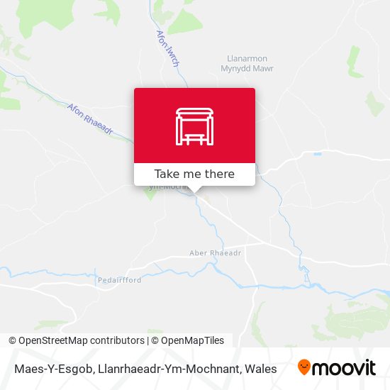 Maes-Y-Esgob, Llanrhaeadr-Ym-Mochnant map