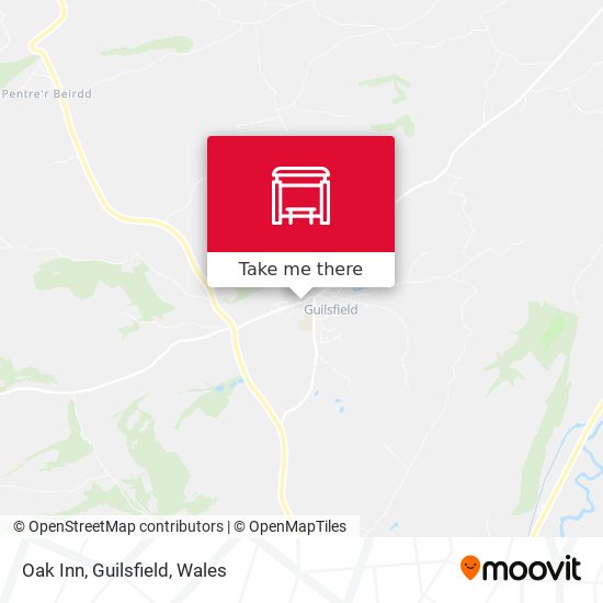 Oak Inn, Guilsfield map