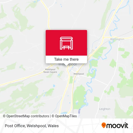 Post Office, Welshpool map