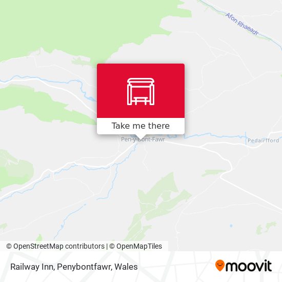 Railway Inn, Penybontfawr map