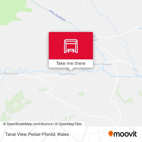 Tanat View, Pedair-Ffordd map