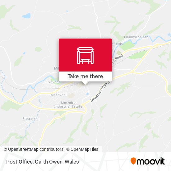 Post Office, Garth Owen map