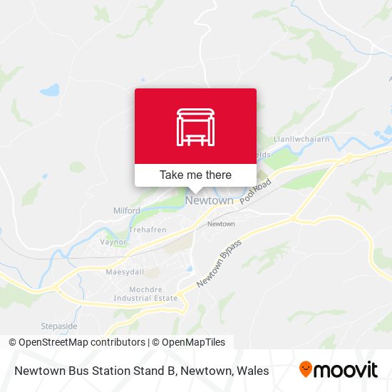 Newtown Bus Station Stand B, Newtown map