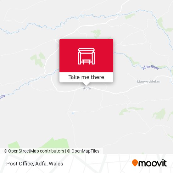 Post Office, Adfa map