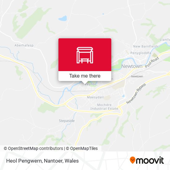 Heol Pengwern, Nantoer map