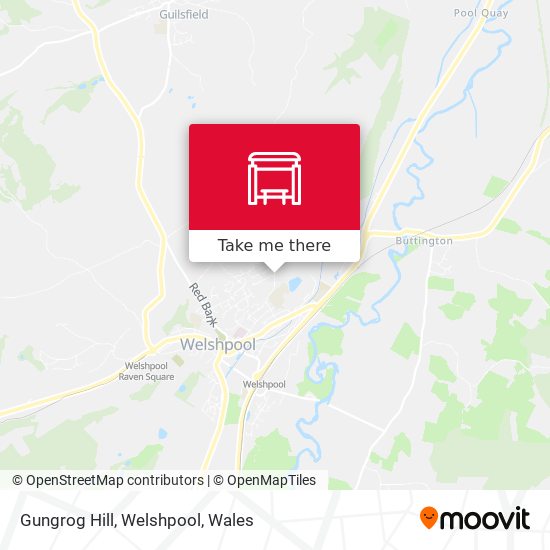 Gungrog Hill, Welshpool map