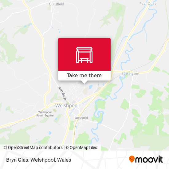 Bryn Glas, Welshpool map