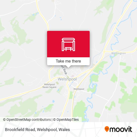 Brookfield Road, Welshpool map