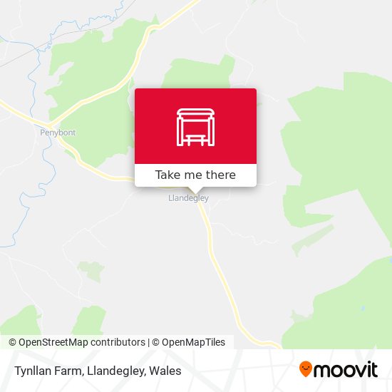 Tynllan Farm, Llandegley map