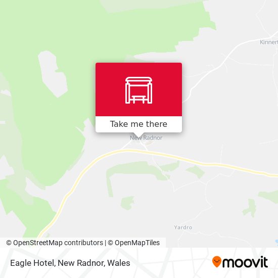 Eagle Hotel, New Radnor map