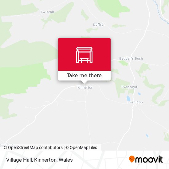 Village Hall, Kinnerton map