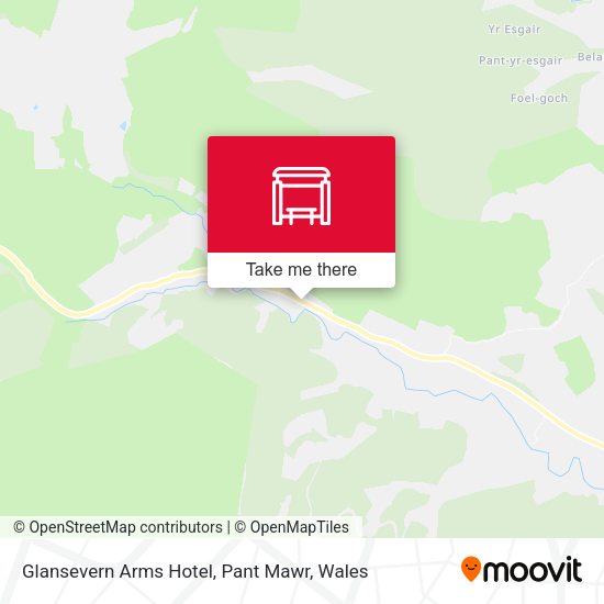 Glansevern Arms Hotel, Pant Mawr map