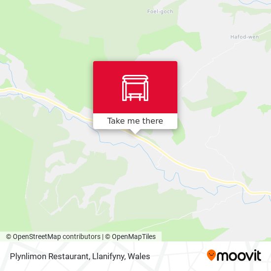 Plynlimon Restaurant, Llanifyny map