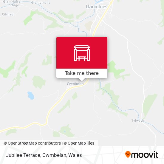 Jubilee Terrace, Cwmbelan map