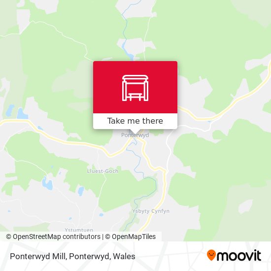 Ponterwyd Mill, Ponterwyd map