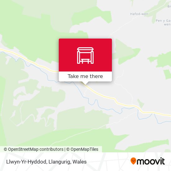 Llwyn-Yr-Hyddod, Llangurig map