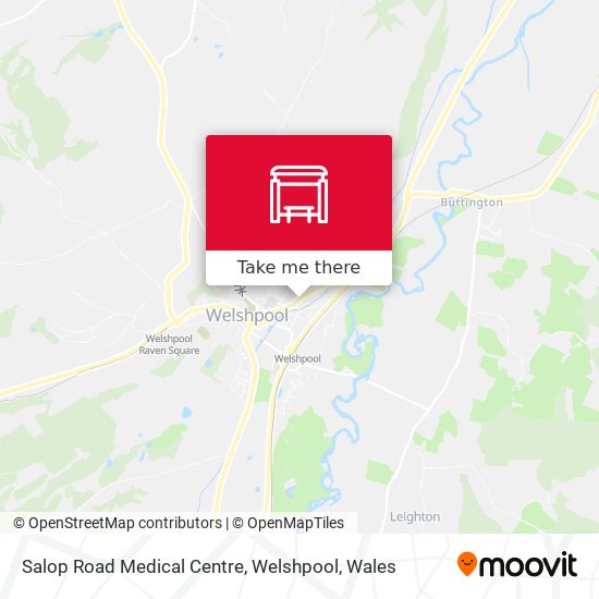 Salop Road Medical Centre, Welshpool map