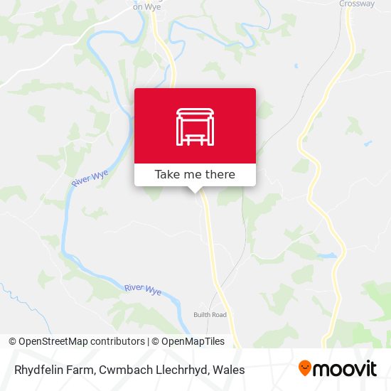 Rhydfelin Farm, Cwmbach Llechrhyd map
