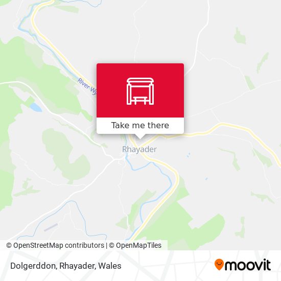Dolgerddon, Rhayader map
