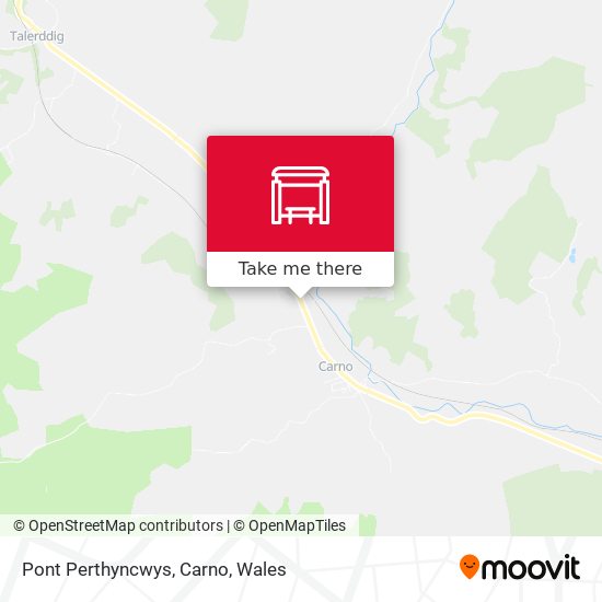 Pont Perthyncwys, Carno map