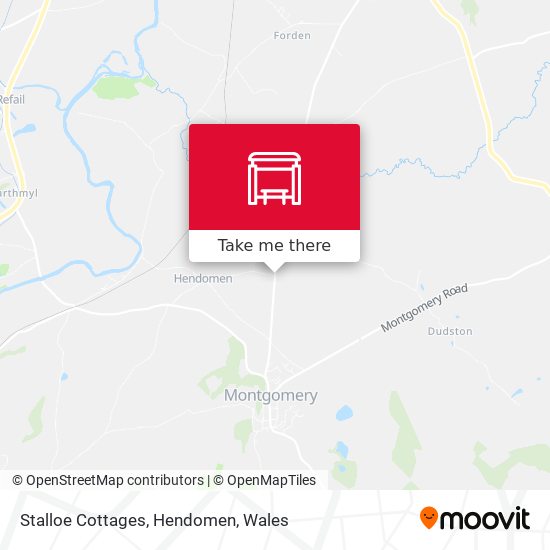 Stalloe Cottages, Hendomen map