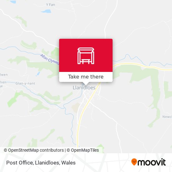 Post Office, Llanidloes map