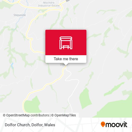 Dolfor Church, Dolfor map
