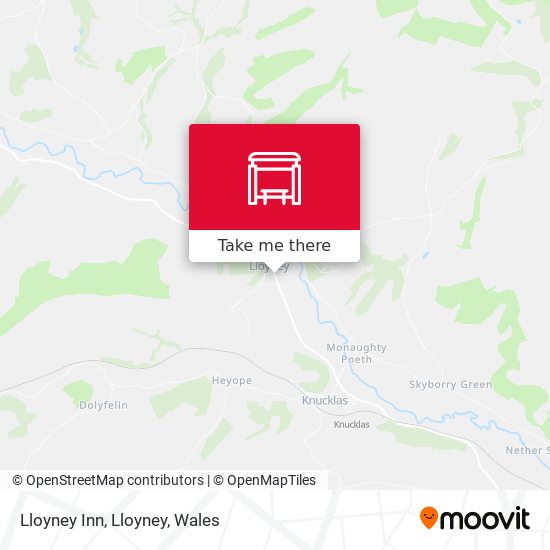 Lloyney Inn, Lloyney map