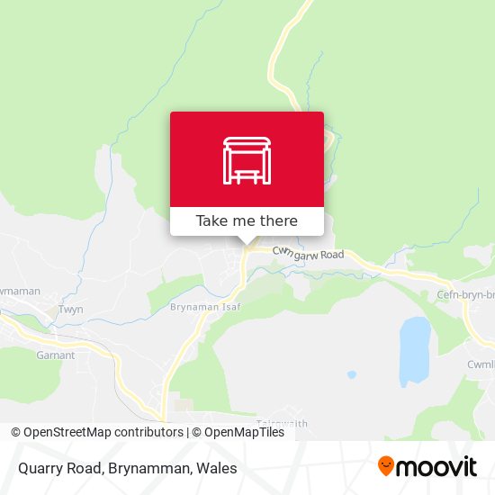 Quarry Road, Brynamman map