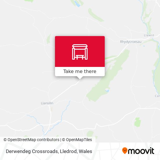 Derwendeg Crossroads, Lledrod map