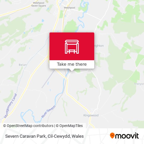 Severn Caravan Park, Cil-Cewydd map
