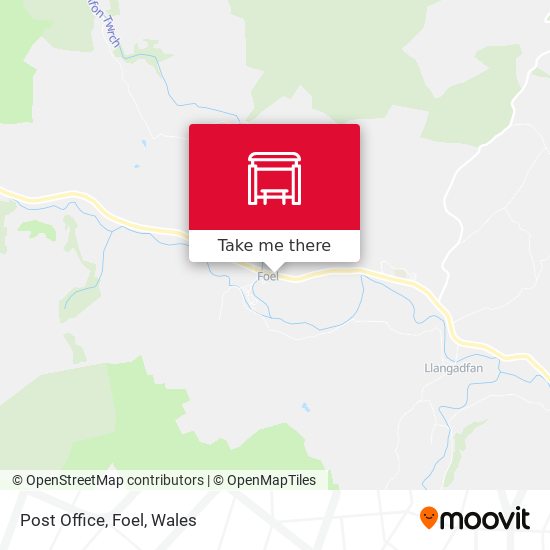 Post Office, Foel map