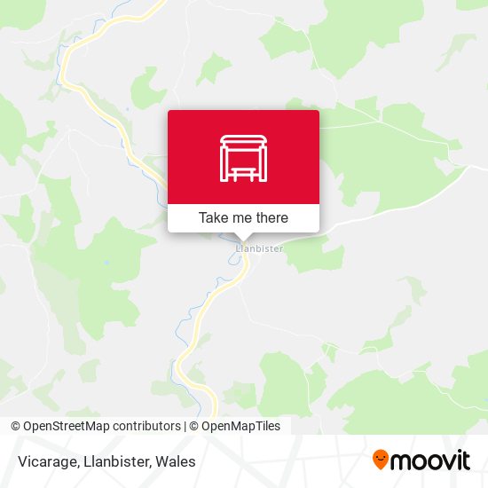 Vicarage, Llanbister map