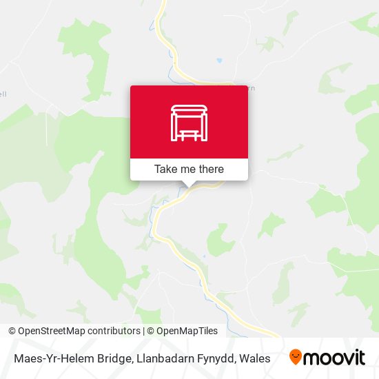 Maes-Yr-Helem Bridge, Llanbadarn Fynydd map