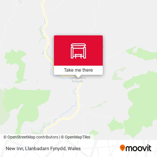 New Inn, Llanbadarn Fynydd map
