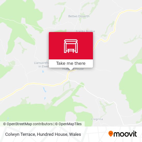 Colwyn Terrace, Hundred House map