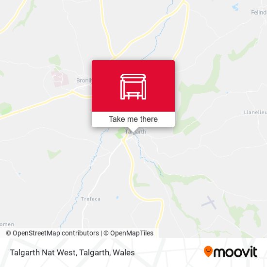 Talgarth Nat West, Talgarth map