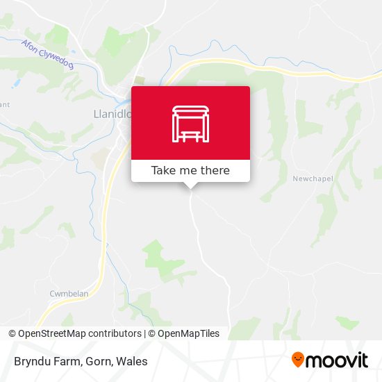 Bryndu Farm, Gorn map