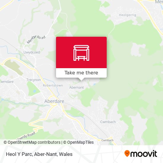 Heol Y Parc, Aber-Nant map