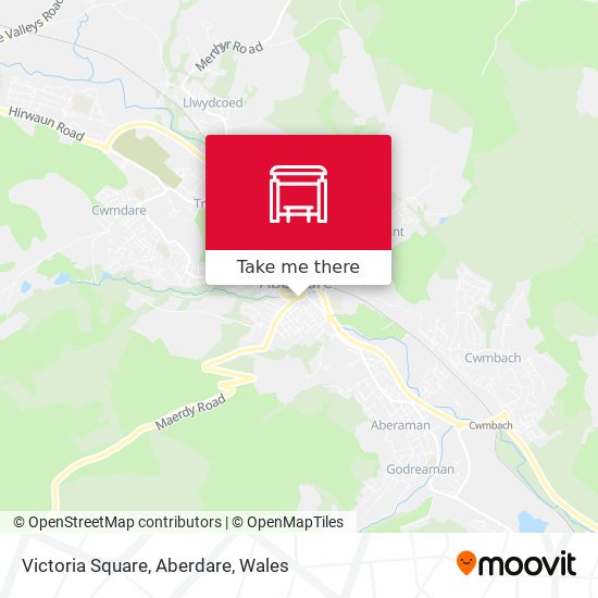 Victoria Square, Aberdare map