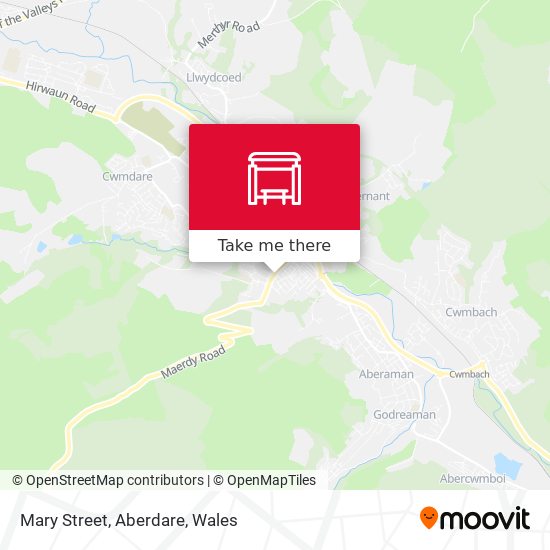 Mary Street, Aberdare map