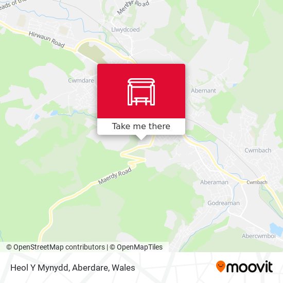 Heol Y Mynydd, Aberdare map