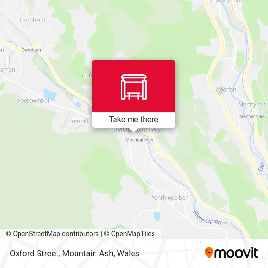 Oxford Street, Mountain Ash map